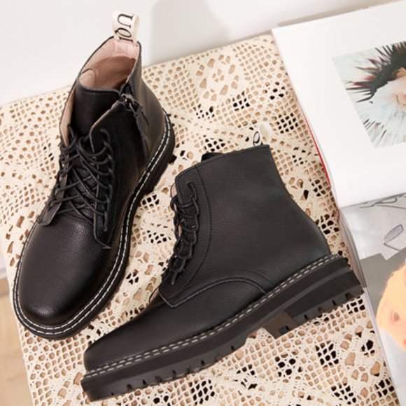 Boots Women Shoes Ankle 2021 Autumn British - Picture 3 of 6